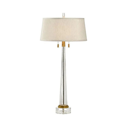 J. Graham Glass Fluted Column Table Lamp - LOOMLAN - Wildwood - Table Lamps