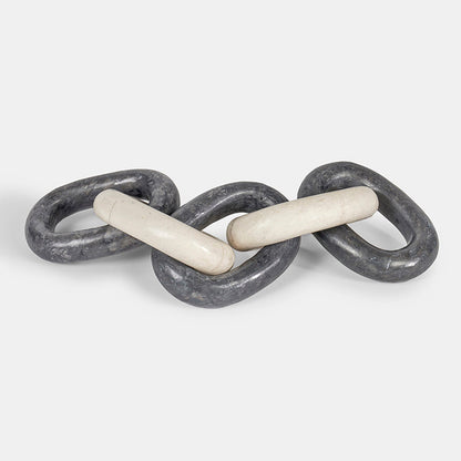 Jace Polished Marble Chain Sculpture