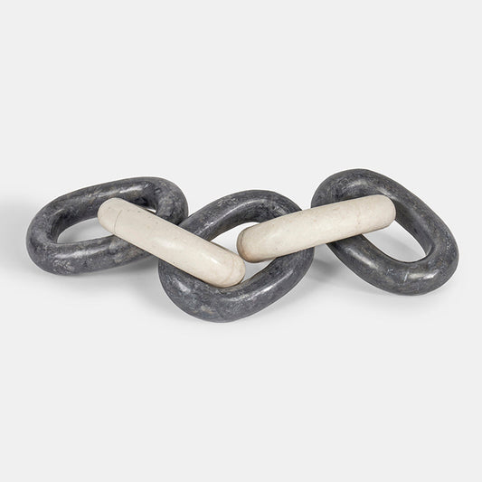Jace Polished Marble Chain Sculpture