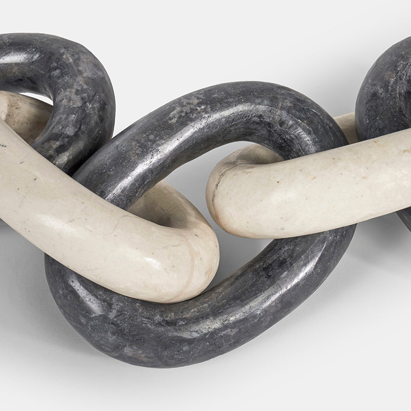 Jace Polished Marble Chain Sculpture