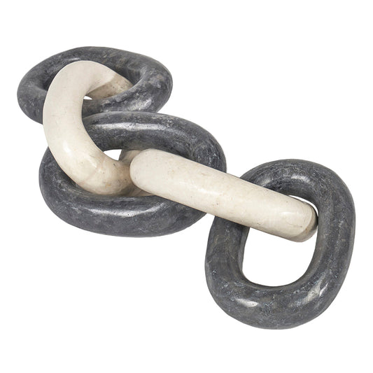 Jace Polished Marble Chain Sculpture
