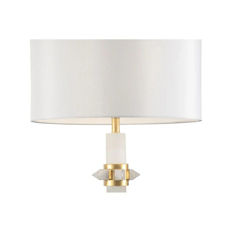 Jackie Alabaster Gold Leaf Design Table Lamp - LOOMLAN - Chelsea House - Table Lamps