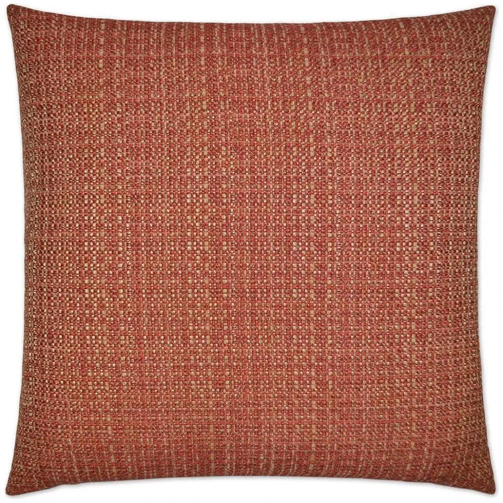 Jackie O Cinnabar Red Throw Pillow Insert - LOOMLAN - D.V. Kap - Throw Pillows