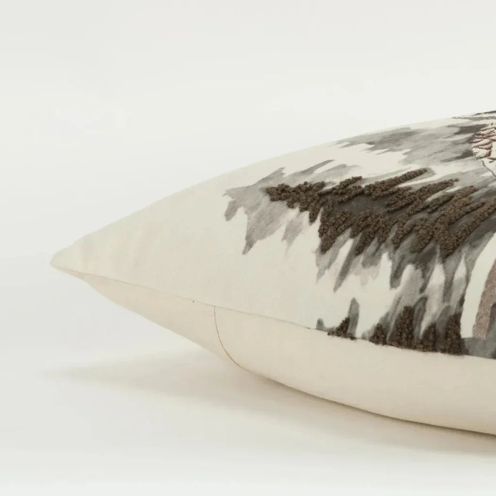 LOOMLAN Jade Owl Decorative Throw Pillow Down Insert