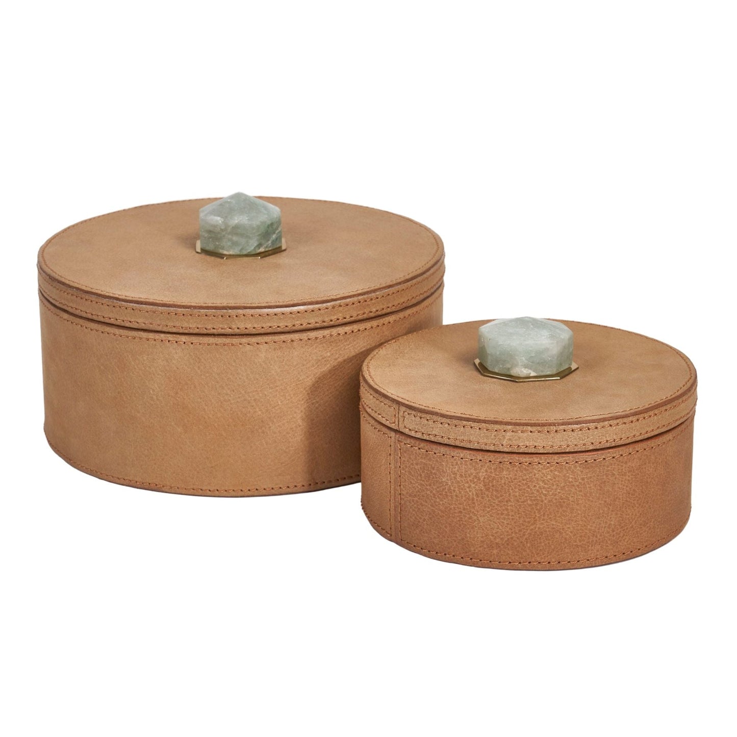 Jade Top-Grain Leather Box 2PC