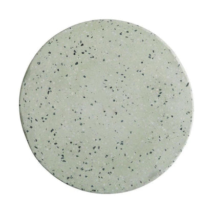 Jag 18.5 in. Round Pale Green Terrazzo Garden Stool-Garden Stools-Emissary-LOOMLAN