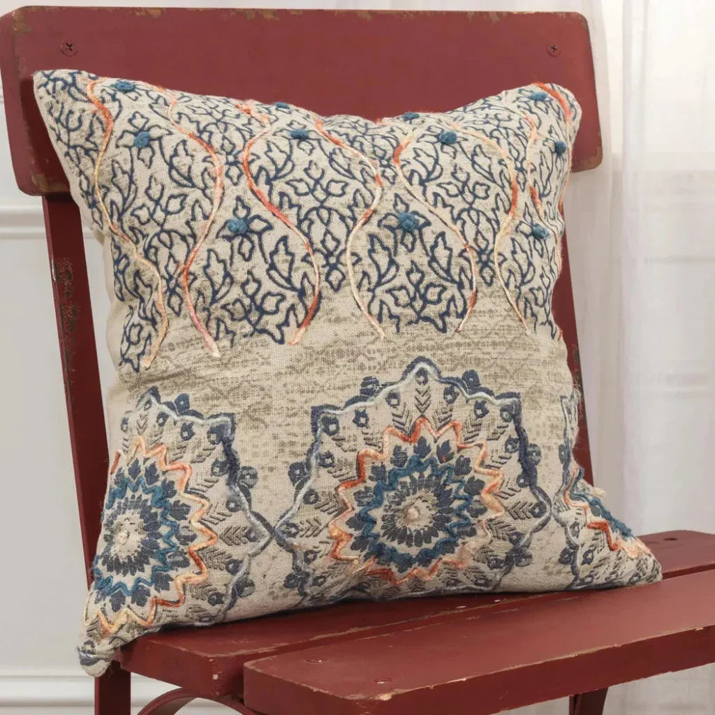 LOOMLAN Jam Boho Throw Pillow Cover With Insert