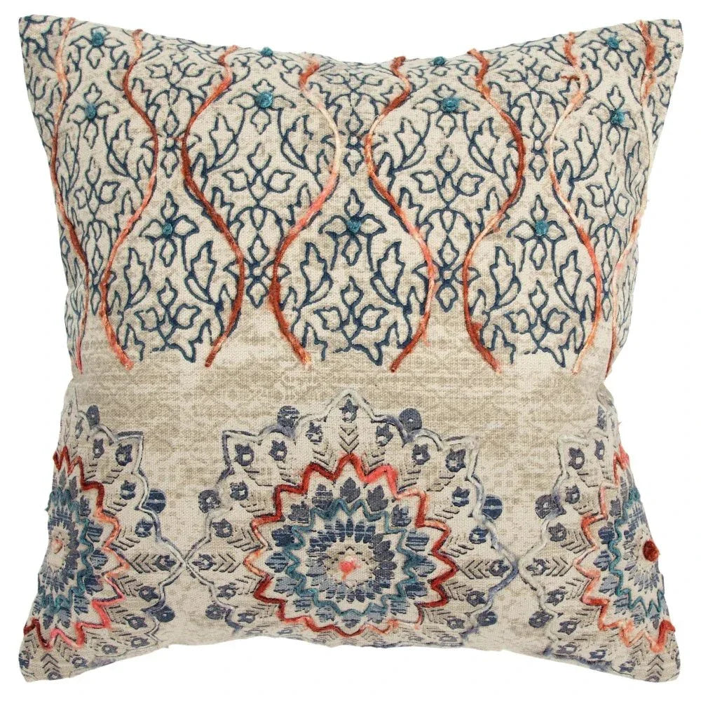 LOOMLAN Jam Boho Throw Pillow Cover With Insert