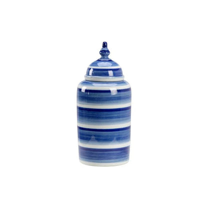 Janice Hand Painted Ceramic Jar - LOOMLAN - Chelsea House - Vases & Jars