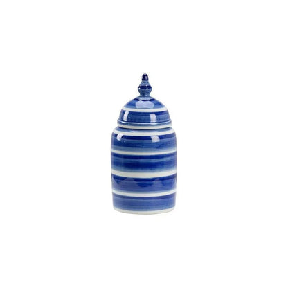 Janice Hand Painted Ceramic Jar - LOOMLAN - Chelsea House - Vases & Jars