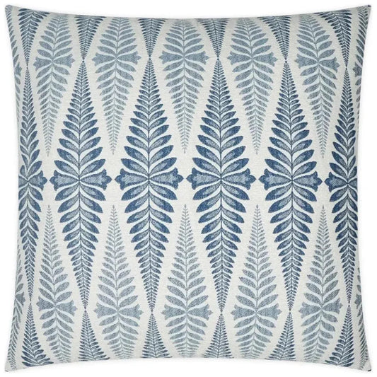 Jantar Indigo Floral Blue Large Throw Pillow Insert - LOOMLAN - D.V. Kap - Throw Pillows