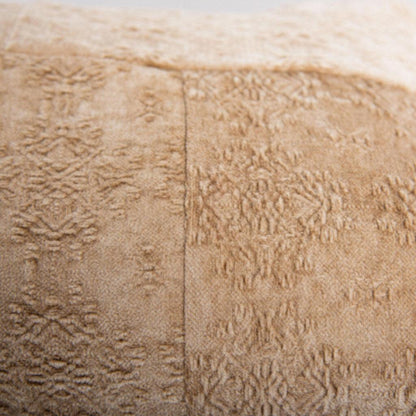 Jaquard Abstract Beige Lumbar Pillow - LOOMLAN - LOOMLAN - Throw Pillows