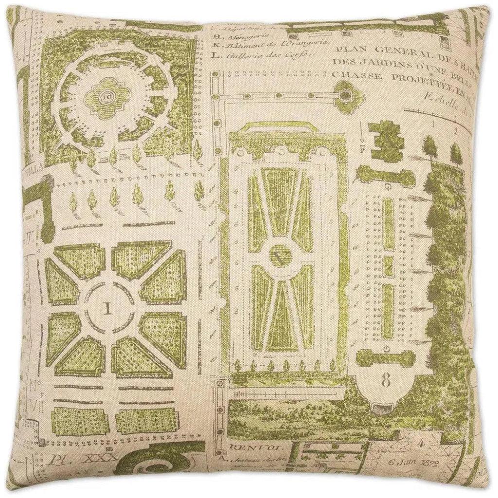 Jardin Green Throw Pillow With Insert - LOOMLAN - D.V. Kap - Throw Pillows