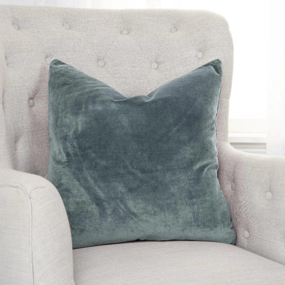 Jasmine Velvet Throw Pillow For Couch Down Insert - LOOMLAN - LOOMLAN - Throw Pillows