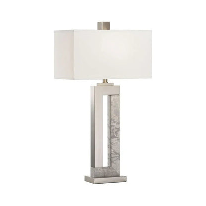 Jaxon Marble Made Grey Table Lamp - LOOMLAN - Wildwood - Table Lamps
