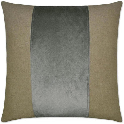 Jefferson Graphite Ribbon Grey Large Throw Pillow - LOOMLAN - D.V. Kap - Throw Pillows