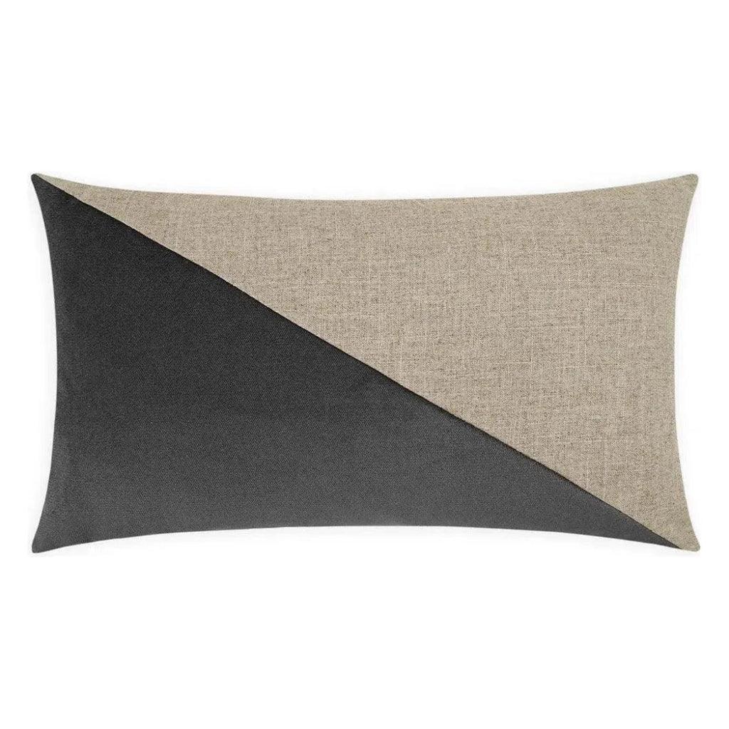 Jefferson Lumbar Charcoal Grey Throw Pillow Insert - LOOMLAN - D.V. Kap - Throw Pillows