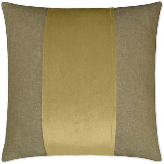 Jefferson Maize Band Taupe Large Throw Pillow Insert - LOOMLAN - D.V. Kap - Throw Pillows