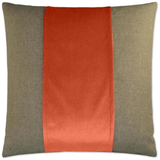 Jefferson Mango Band Salmon Large Throw Pillow Insert - LOOMLAN - D.V. Kap - Throw Pillows