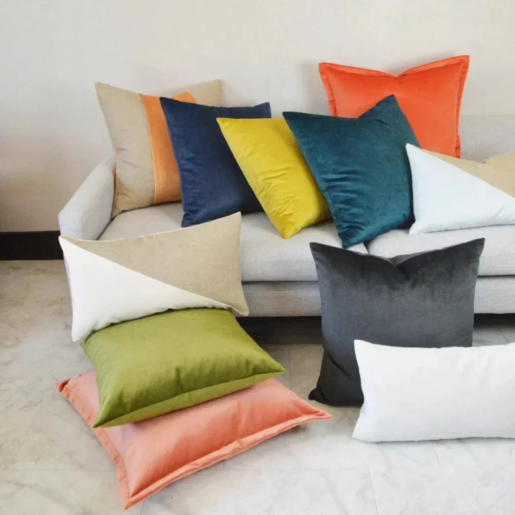 Jefferson Satsuma Band Orange Large Throw Pillow Insert - LOOMLAN - D.V. Kap - Throw Pillows