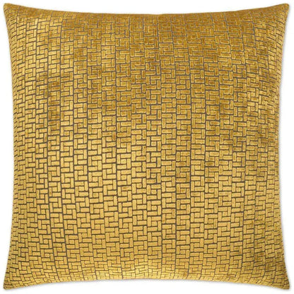 Jenga Gold Throw Pillow With Insert - LOOMLAN - D.V. Kap - Throw Pillows
