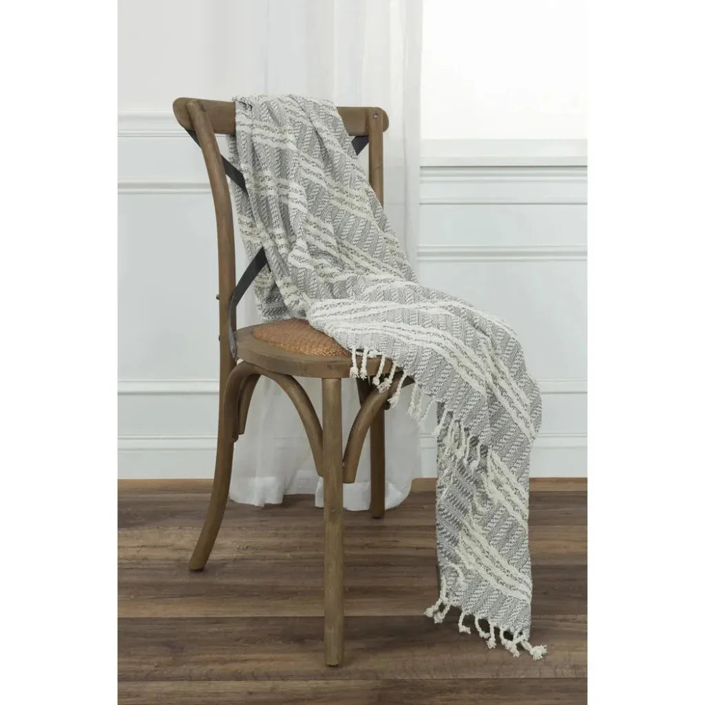 Jenny Handloomed Soft Cotton Throw Blanket - LOOMLAN - LOOMLAN - Throw Blankets