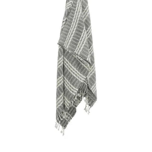 LOOMLAN Jenny Handloomed Soft Cotton Throw Blanket