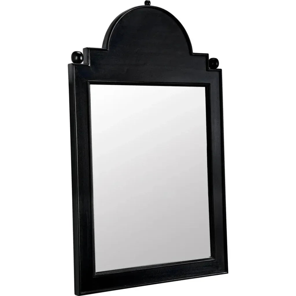 Jess Wood Black Vertical Mirror - LOOMLAN - Noir - Wall Mirrors