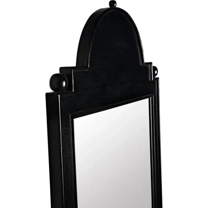 Jess Wood Black Vertical Mirror - LOOMLAN - Noir - Wall Mirrors
