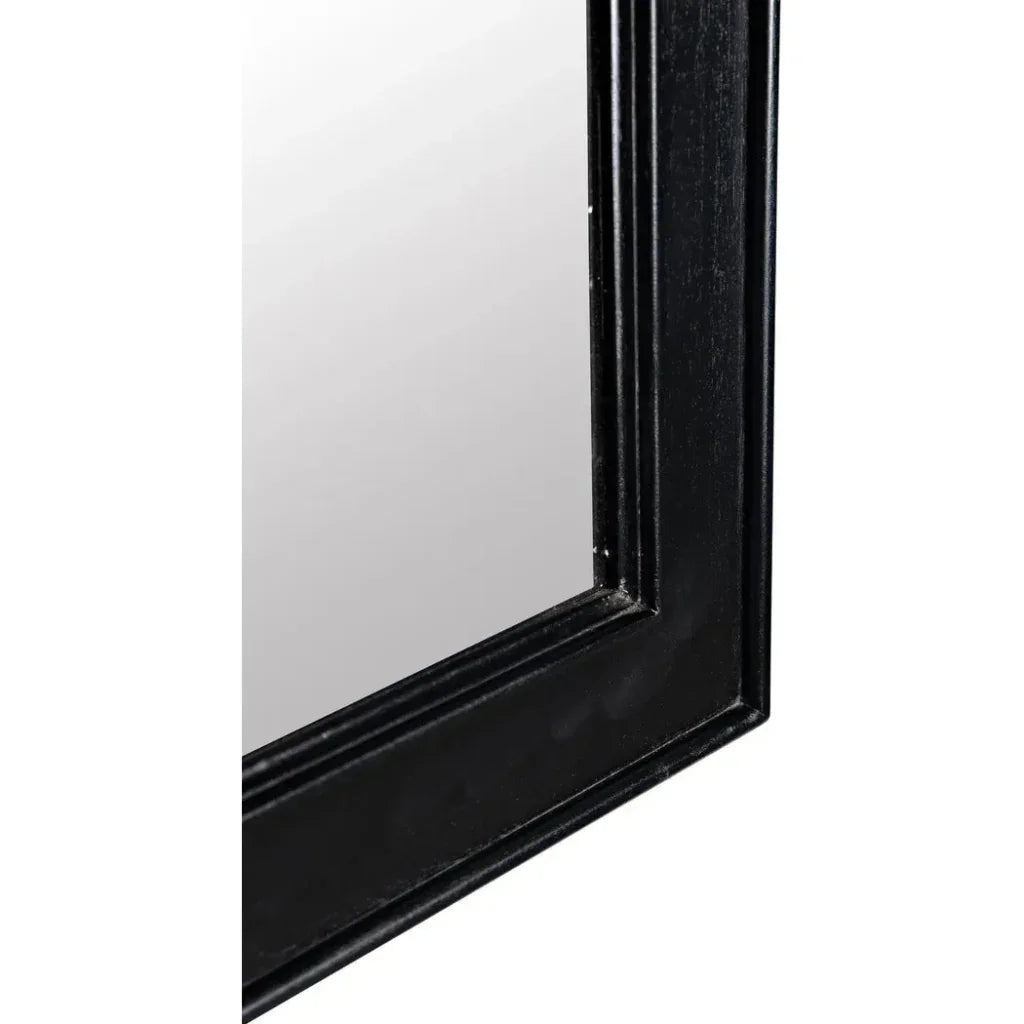 Jess Wood Black Vertical Mirror - LOOMLAN - Noir - Wall Mirrors