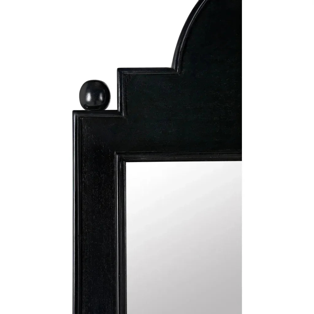 Jess Wood Black Vertical Mirror - LOOMLAN - Noir - Wall Mirrors