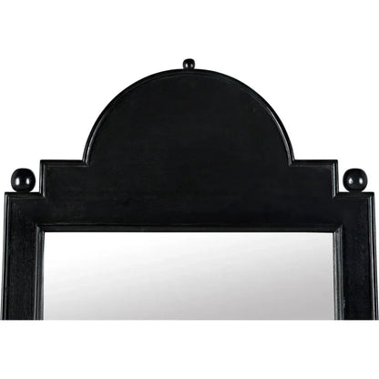 Jess Wood Black Vertical Mirror - LOOMLAN - Noir - Wall Mirrors