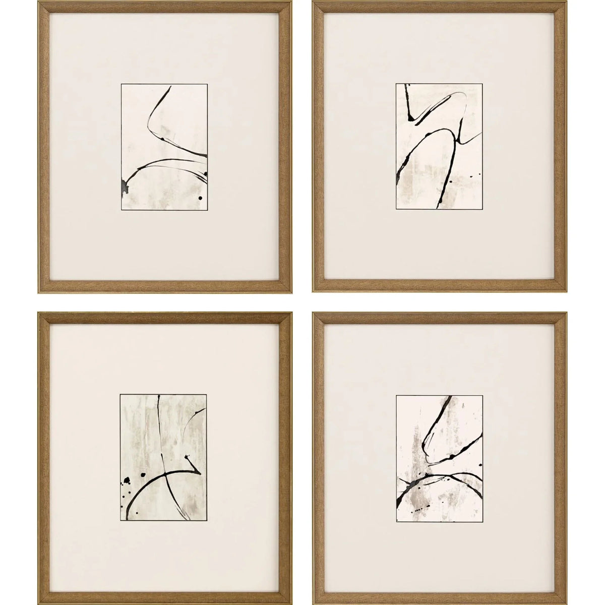 Jete Wood Black Framed Wall Art 4PC -- view 5