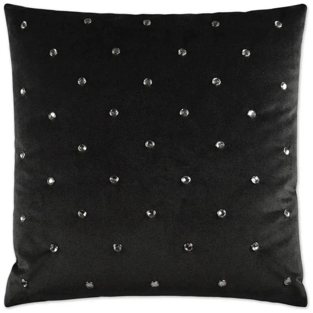Jewels Charcoal Black Throw Pillow Insert - LOOMLAN - D.V. Kap - Throw Pillows