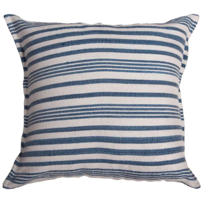Jillian Striped Outdoor Throw Pillows-Outdoor Pillows-LOOMLAN-Blue-LOOMLAN