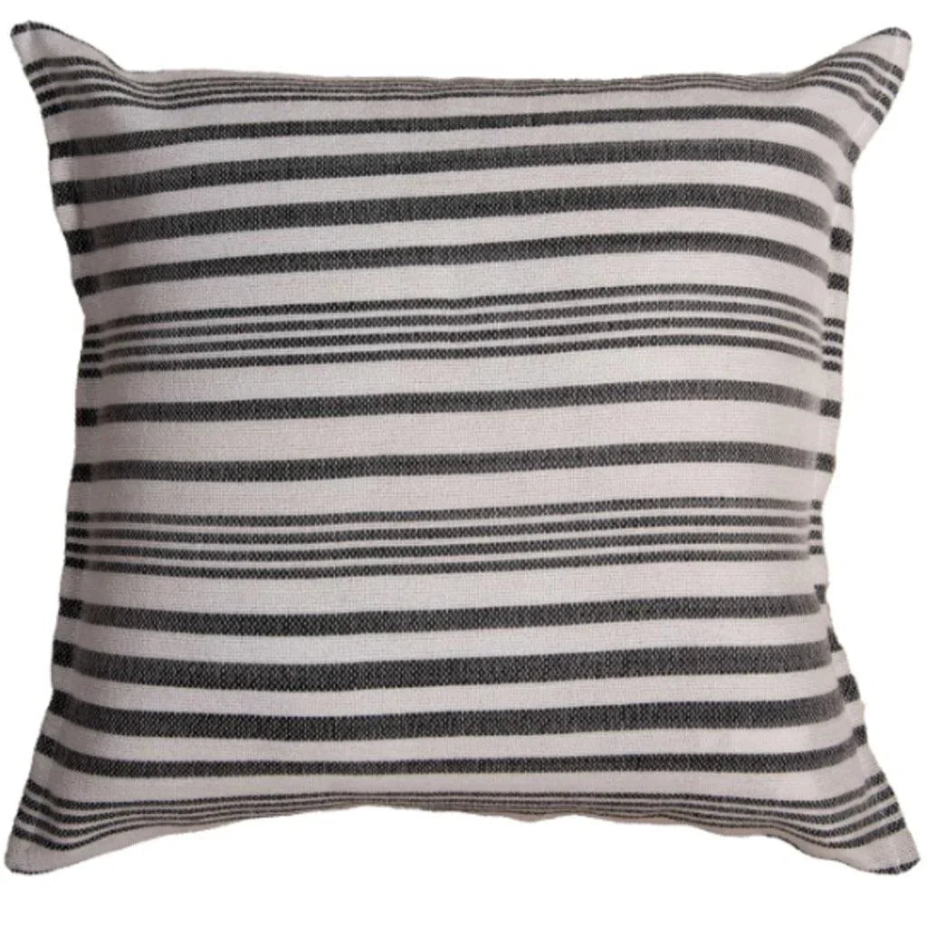 Jillian Striped Outdoor Throw Pillows-Outdoor Pillows-LOOMLAN-Grey-LOOMLAN