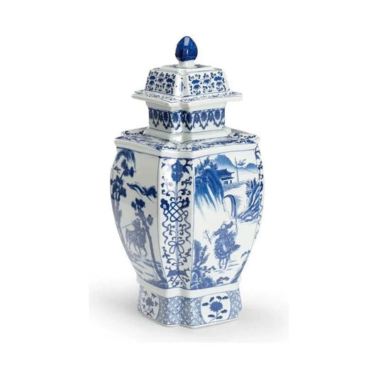 Jin Dynasty Covered Porcelain Urn - LOOMLAN - Chelsea House - Vases & Jars