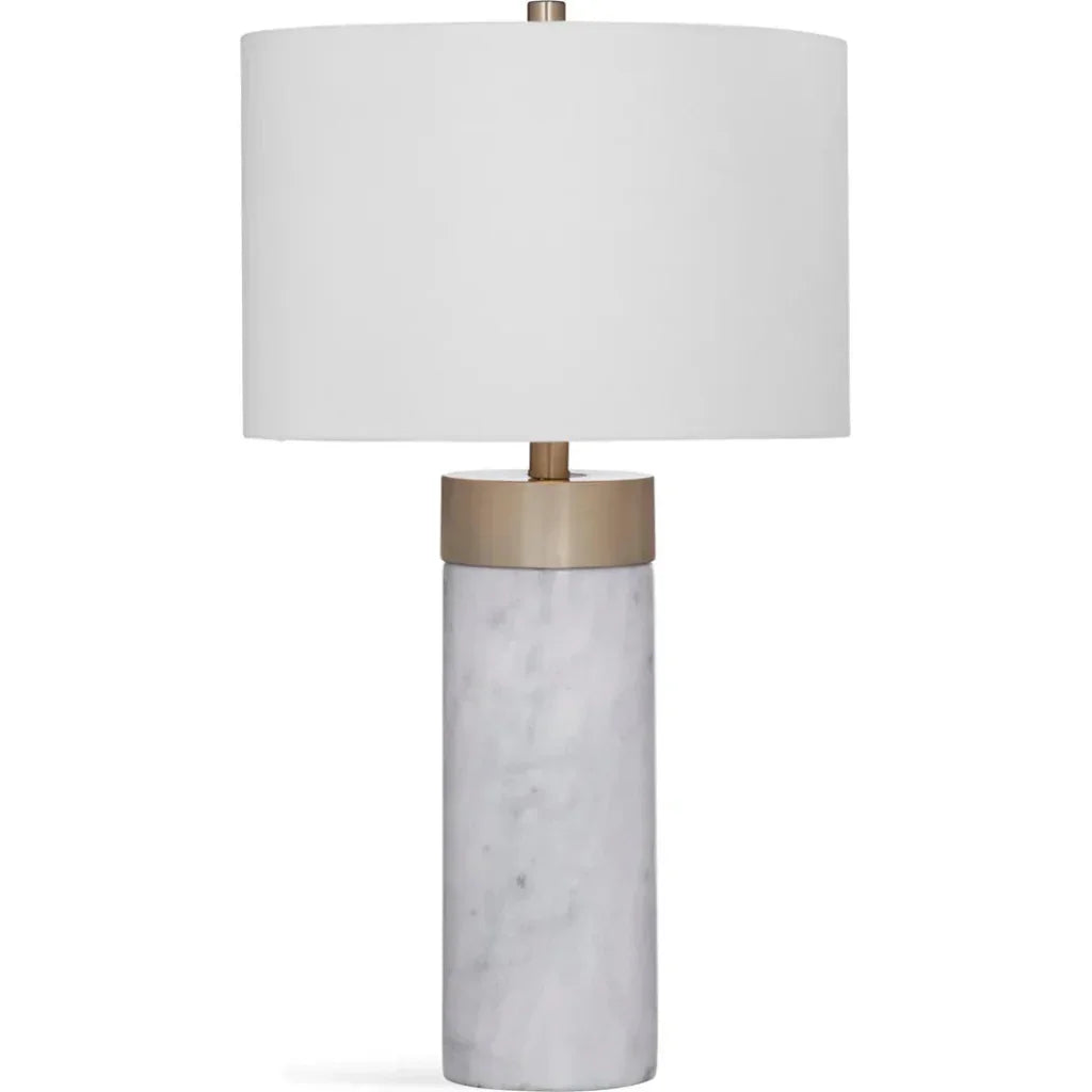 Jocelyn Marble White Table Lamp - LOOMLAN - Bassett Mirror - Table Lamps