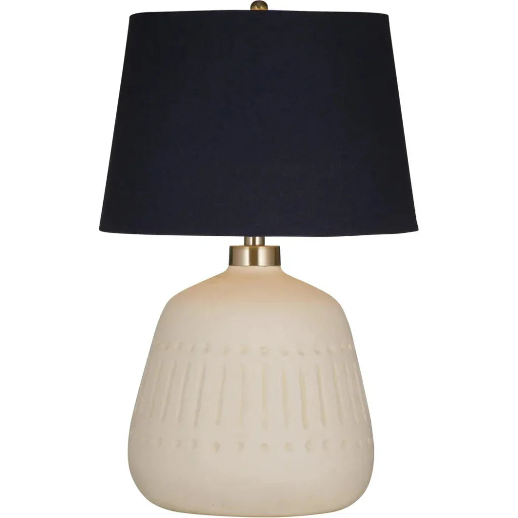 Journey White Ceramic Table Lamp - LOOMLAN - Bassett Mirror - Table Lamps