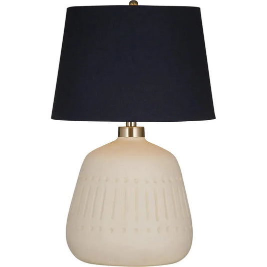 Journey White Ceramic Table Lamp - LOOMLAN - Bassett Mirror - Table Lamps