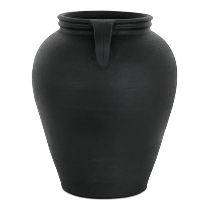 Jovi Black Terracotta Greco - Roman Design Vase - LOOMLAN - Moe's Home - Vases & Jars