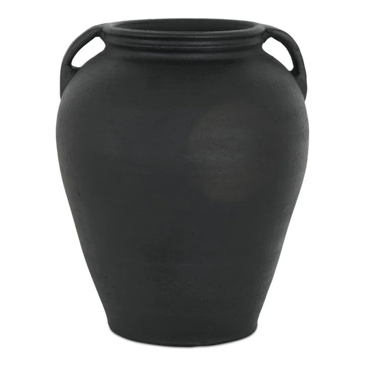 Jovi Black Terracotta Greco - Roman Design Vase - LOOMLAN - Moe's Home - Vases & Jars