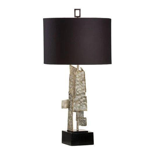Kahn White Wash Steel Made Table Lamp - LOOMLAN - Wildwood - Table Lamps