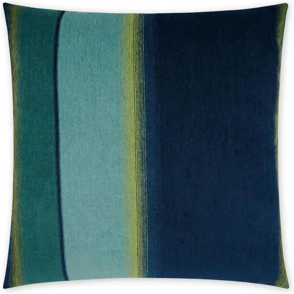 Kamara Lagoon Teal Navy Large Throw Pillow Insert - LOOMLAN - D.V. Kap - Throw Pillows