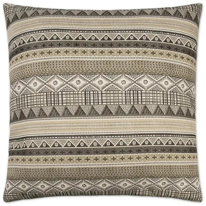 Kamba Brown Throw Pillow With Insert - LOOMLAN - D.V. Kap - Throw Pillows