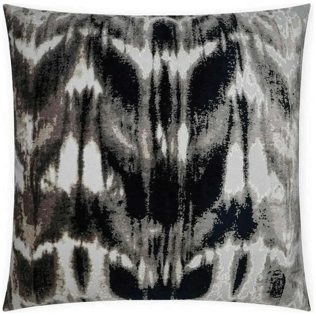Kanoko Grey Global Black Grey Large Throw Pillow Insert - LOOMLAN - D.V. Kap - Throw Pillows