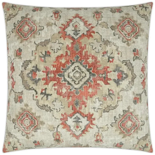 Kapoor Linen Red Throw Pillow With Insert - LOOMLAN - D.V. Kap - Throw Pillows