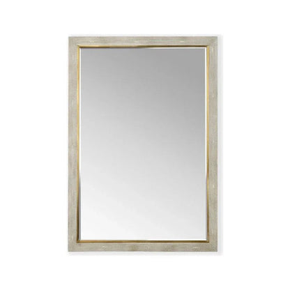 Kensington Wood Framed Wall Mirror - Gray - LOOMLAN - Chelsea House - Wall Mirrors