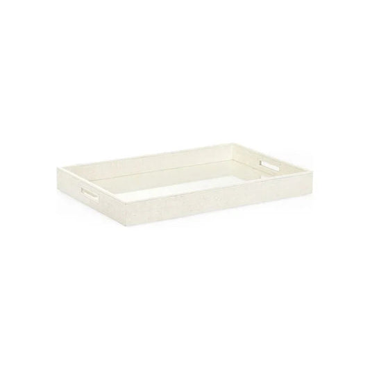 Kiawah Raffia Covered Tray - LOOMLAN - Chelsea House - Trays