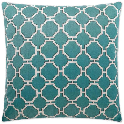 Kinder Turquoise Throw Pillow With Insert - LOOMLAN - D.V. Kap - Throw Pillows